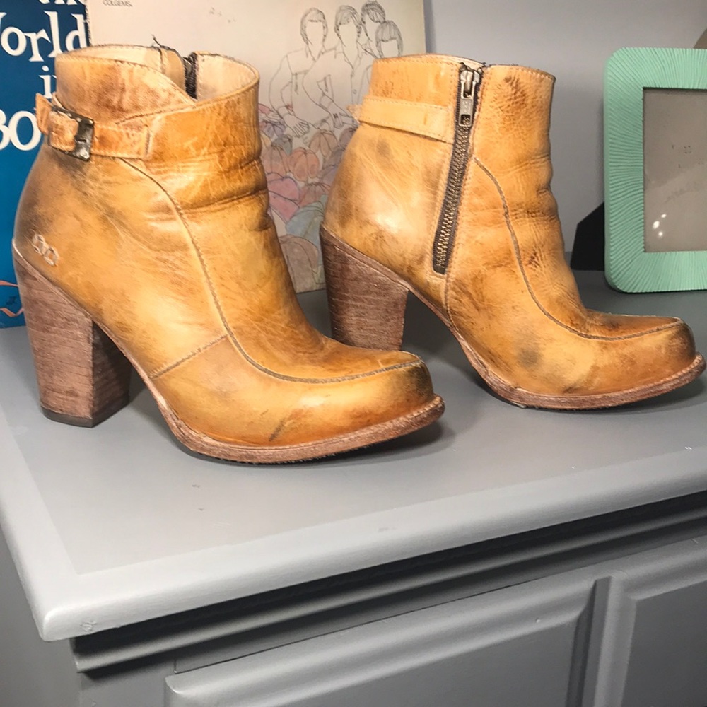 Bed Stu real leather handmade booties